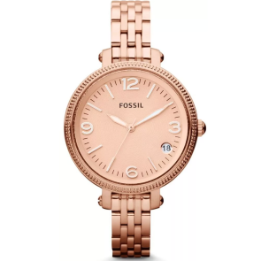 Watch strap Fossil ES3130 Stainless steel Rosé 12mm